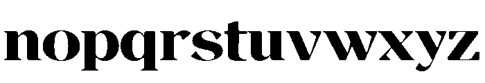Magres Soft Black Expanded Font LOWERCASE