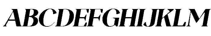Magres Soft Black Italic Font UPPERCASE