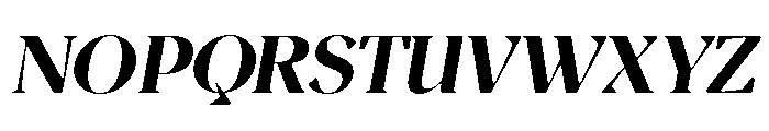 Magres Soft Black Italic Font UPPERCASE