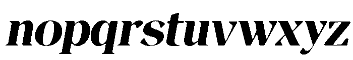 Magres Soft Black Italic Font LOWERCASE