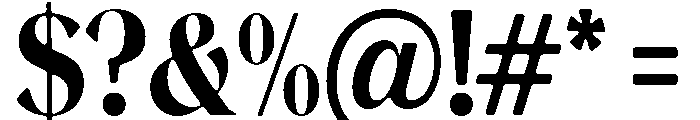 Magres Soft Black SemiCondensed Font OTHER CHARS