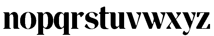 Magres Soft Black SemiCondensed Font LOWERCASE