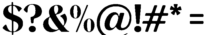 Magres Soft Black Font OTHER CHARS
