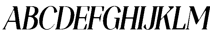 Magres Soft Bold Cond Ita Font UPPERCASE