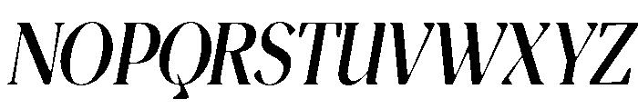 Magres Soft Bold Cond Ita Font UPPERCASE
