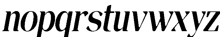 Magres Soft Bold Cond Ita Font LOWERCASE