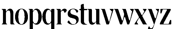 Magres Soft Bold Condensed Font LOWERCASE