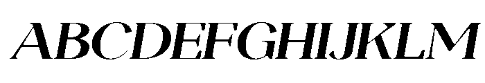 Magres Soft Bold Exp Ita Font UPPERCASE