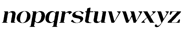 Magres Soft Bold Exp Ita Font LOWERCASE