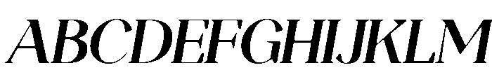 Magres Soft Bold Italic Font UPPERCASE