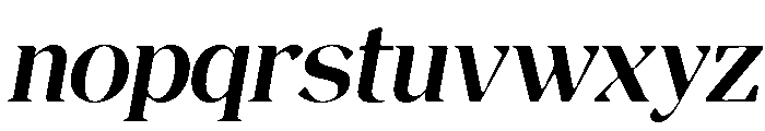 Magres Soft Bold Italic Font LOWERCASE
