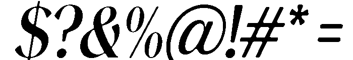 Magres Soft Bold SemCond Ita Font OTHER CHARS