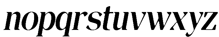 Magres Soft Bold SemCond Ita Font LOWERCASE