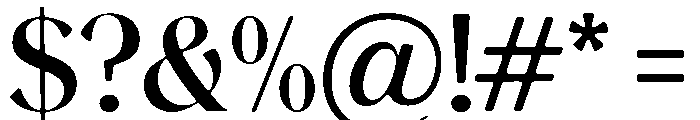 Magres Soft Bold Font OTHER CHARS