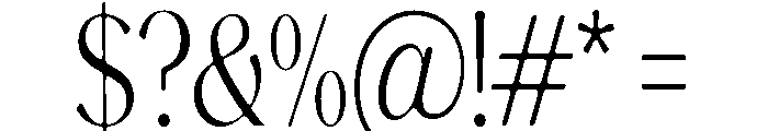 Magres Soft Condensed Font OTHER CHARS