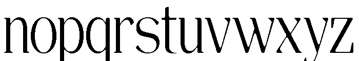 Magres Soft Condensed Font LOWERCASE