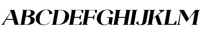 Magres Soft ExtBd Exp Ita Font UPPERCASE