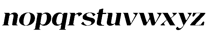 Magres Soft ExtBd Exp Ita Font LOWERCASE