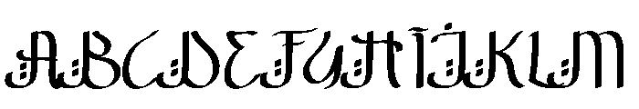 Mahabbah Zulfikar Font UPPERCASE