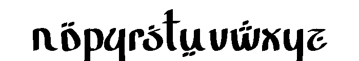 Mahabbah Zulfikar Font LOWERCASE
