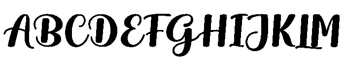 Maiden-Regular Font UPPERCASE