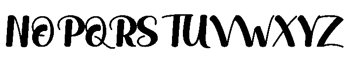 Maiden-Regular Font UPPERCASE
