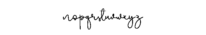 Mailing Notification Font LOWERCASE