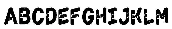 Main Regular Font UPPERCASE