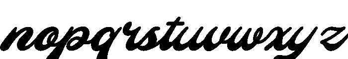 Mainer Wisdom Italic Font LOWERCASE