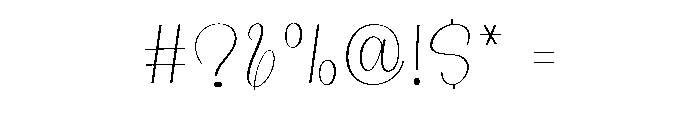 Mainstay Handwriting Font OTHER CHARS