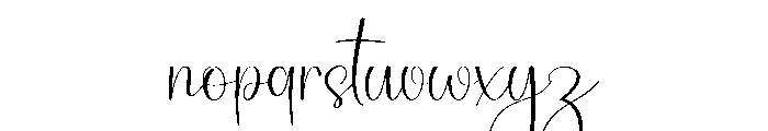 Mainstay Handwriting Font LOWERCASE