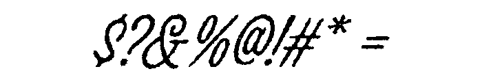Maison Lovyelle Rough Font OTHER CHARS