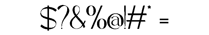 MaisonBright-Regular Font OTHER CHARS