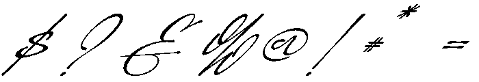 Maisonelle Italic Font OTHER CHARS