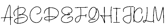 Maisya Font UPPERCASE