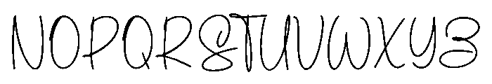 Maisya Font UPPERCASE