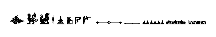 Majapara Element Font LOWERCASE