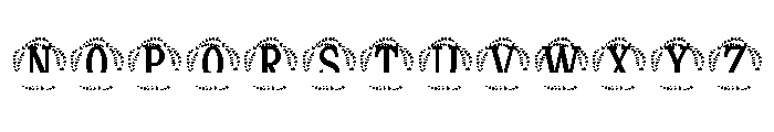 Majestelle Split Monogram Font UPPERCASE