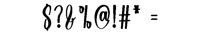 Majestic Calligraphy Font OTHER CHARS