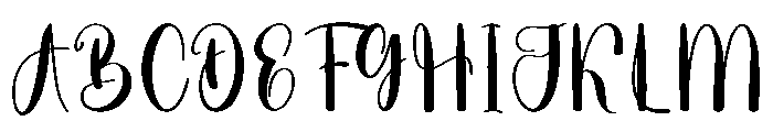 Majestic Calligraphy Font UPPERCASE