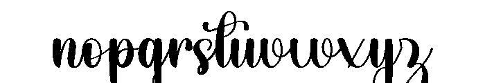 Majestic Calligraphy Font LOWERCASE