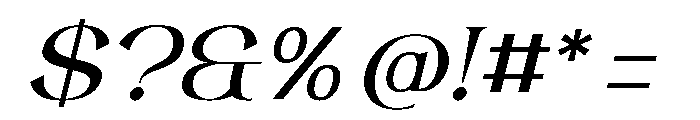 Majestic Romale Italic Font OTHER CHARS