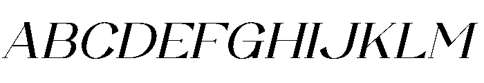 Majestic Romale Italic Font UPPERCASE