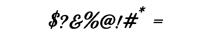 Majestica Font OTHER CHARS