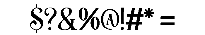 Majik Regular Font OTHER CHARS
