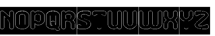 Makanan Indonesia-Hollow-Invers Font UPPERCASE