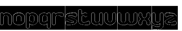 Makanan Indonesia-Hollow-Invers Font LOWERCASE