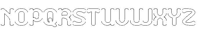 Makanan Indonesia-Hollow Font UPPERCASE