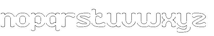 Makanan Indonesia-Hollow Font LOWERCASE