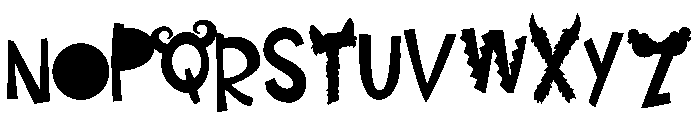 Make-a-monster CF Bold Font UPPERCASE